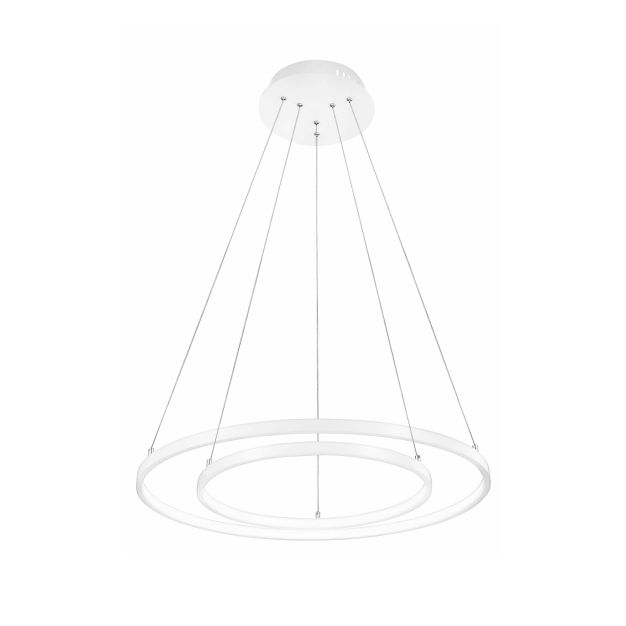 Nova Luce Dea - lampe suspendue - Ø 60 x 120 cm - 85W LED incl. - blanc mat