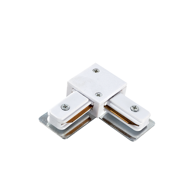 Elmark track accessories - L connector - 1 phase track system - white