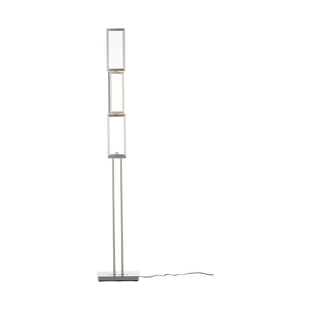 Brilliant Tunar - lampadaire - 27 x 15 x 157 cm - 3 niveaux de gradation - 24W LED incl - aluminium