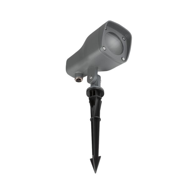 Nova Luce Inside - spot au sol sur pointe - 36 cm - IP54 - gris foncé