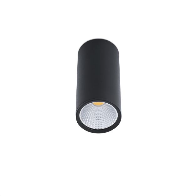 Faro Rel - plafonnier - Ø 7,5 x 16,5 cm - 15W LED incl. - noir mat