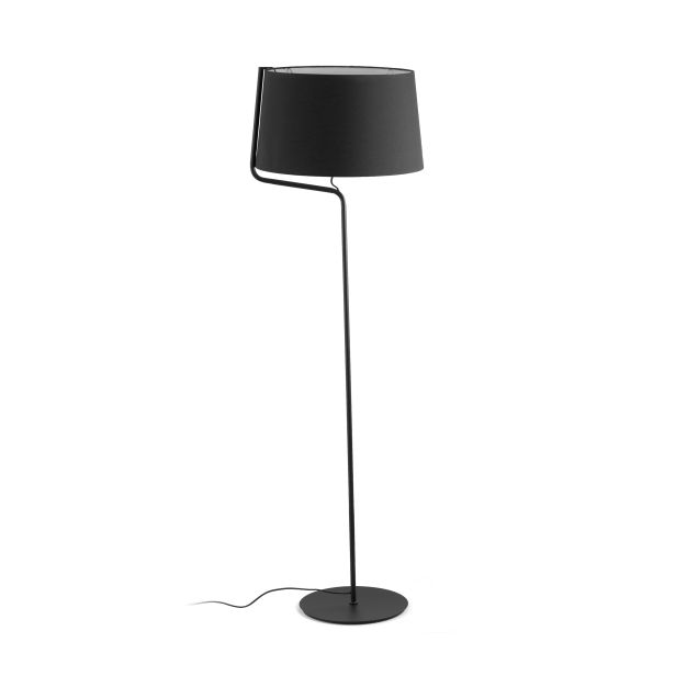 Faro Berni - lampadaire - 151 cm - noir mat