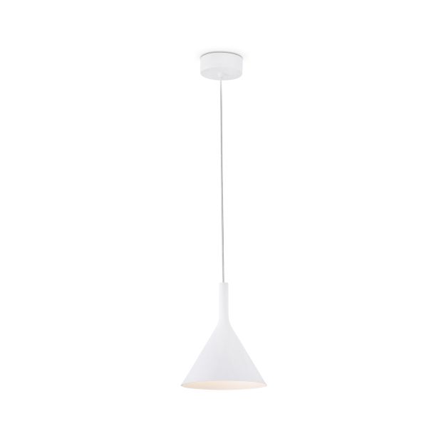 Faro Pam - lampe suspendue - Ø 16,5 x 21,5 cm - 11W - blanc mat