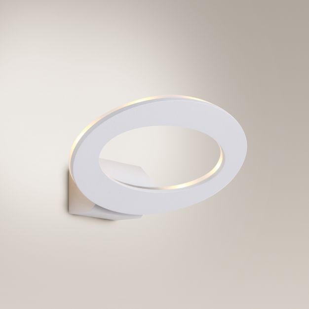 Maxlight Oval - applique murale - 25 x 13 x 11 cm - 7 x 1W LED incl. - IP54 - blanc