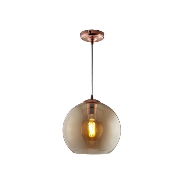 Searchlight Balls - lampe suspendue - Ø 35 x 120 cm - ambre