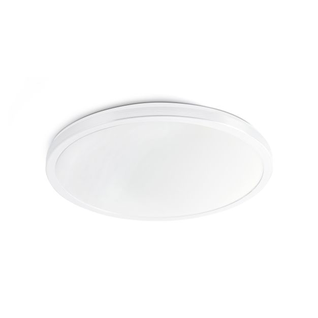 Faro Ami - plafonnier - Ø 28,5 x 4,2 cm - 15W LED incl. - blanc mat