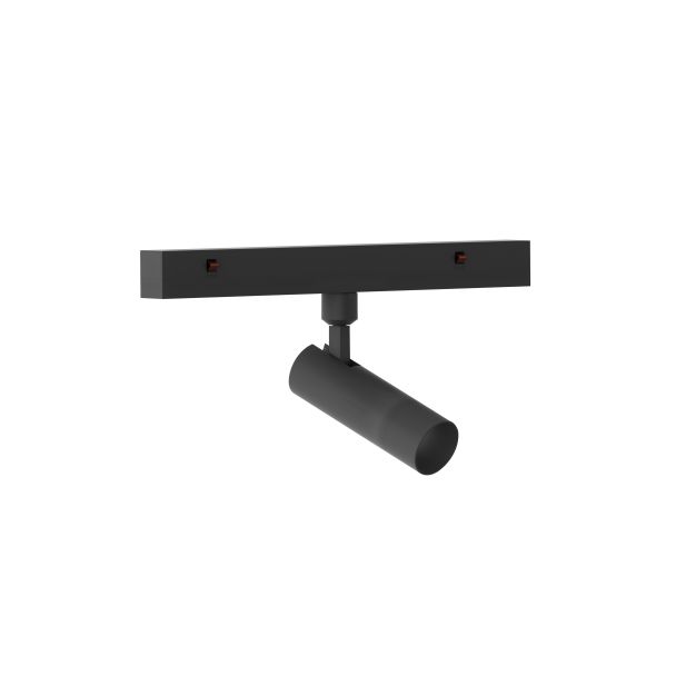 Nova Luce Buxton L - spot pour système de rail magnétique - 24,5 x 3 x 15,1 cm - 10W TRIAC dimmable LED incl. - noir sable