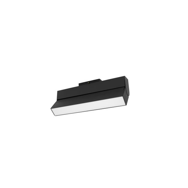 Nova Luce Buxton L - luminaire pour système de rail magnétique - 27,4 x 3,4 x 11,6 cm - 15W TRIAC dimmable LED incl. - inclinable - noir sable