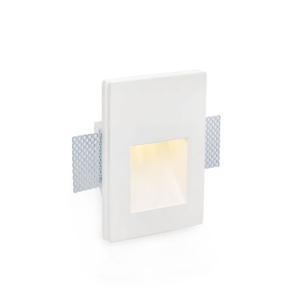 Faro Plas - spot encastré - 145 x 100 mm, 155 x 110 mm format encastré - 1W LED incl. - blanc mat