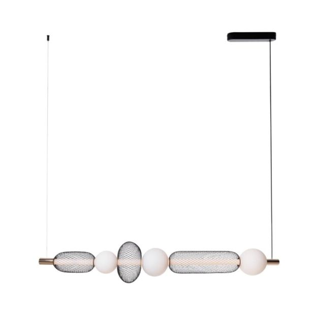 Maxlight Bora - lampe suspendue - 130 x 133 cm - 29W LED incl - noir et or