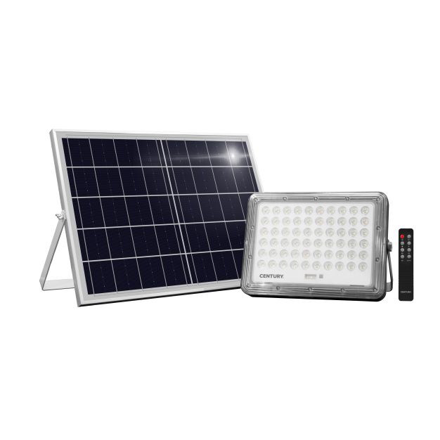 Century Italia Promoteo - spot solaire avec capteur jour et nuit et télécommande - 24,3 x 3,9 x 17,2 cm - 10W LED incl. - IP65 - noir