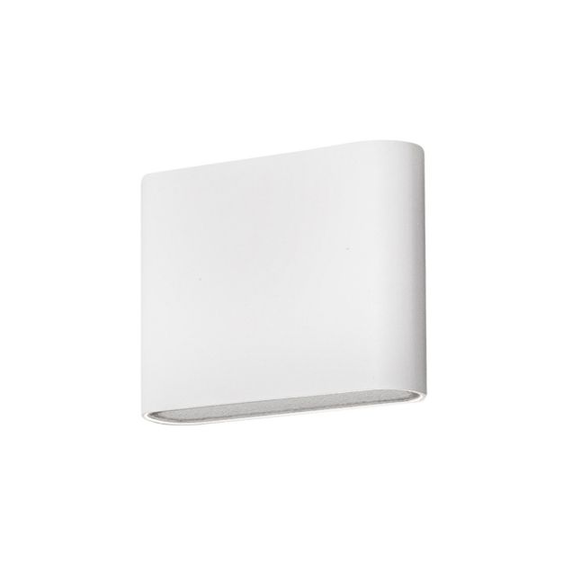 Nova Luce Soho - applique murale extérieure - 12 x 3 x 9 cm - 2 x 3W LED incl. - IP54 - blanc