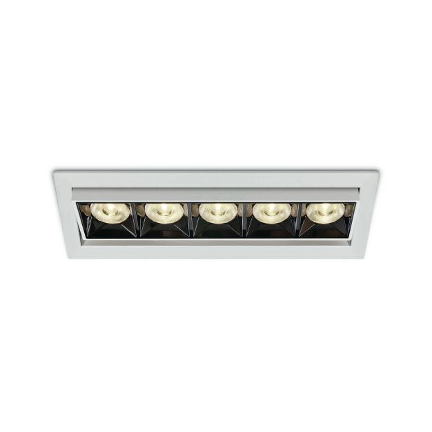 ONE Light Mirror Adjustable Boxes - spot encastré - 220 x 68 mm, 212 x 55 mm taille d'encastrement - 20W LED incl - blanc