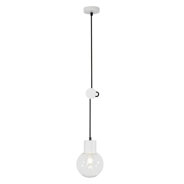 Brilliant Dot - lampe suspendue - Ø 15 x 120 cm - blanc