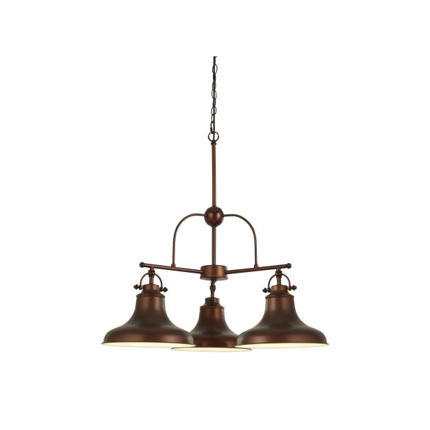 Searchlight Dallas - lampe suspendue - Ø 63 x 150 cm - bronze antique