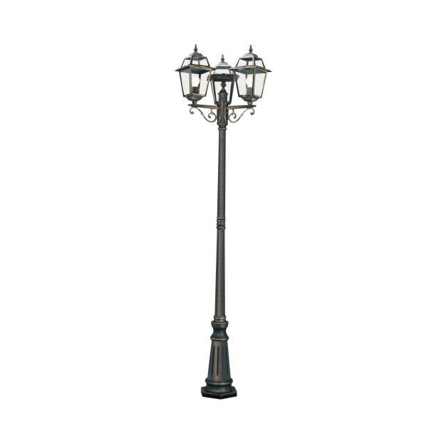 Searchlight New Orleans - lampadaires - Ø 55 x 226,6 cm - IP44 - noir et or