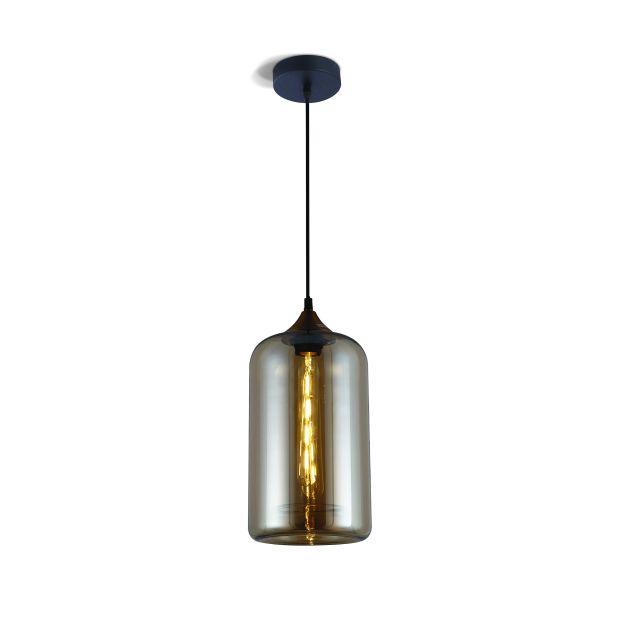 ONE Light Glass Range - lampe suspendue - Ø 17 x 150 cm - ambre