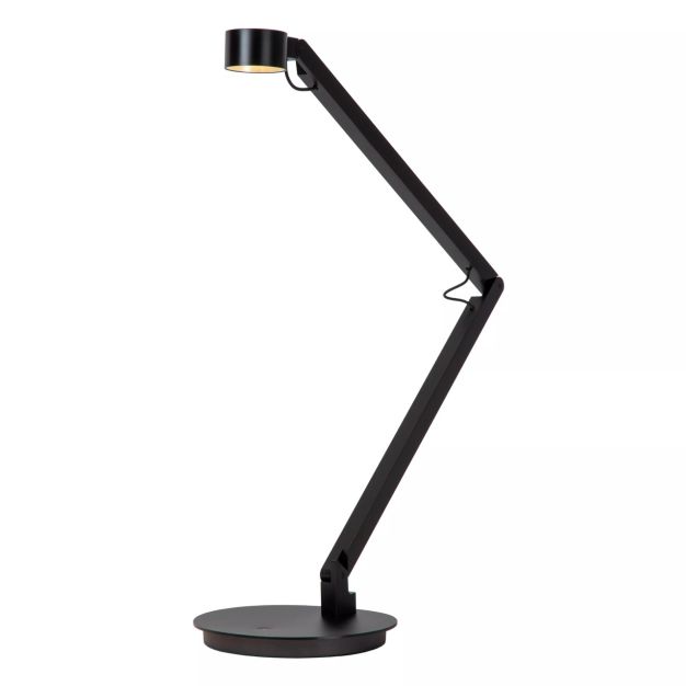 Lucide Ogden - lampe de table - 49 x 20 x 90 cm - 6W LED dimmable incl - noir