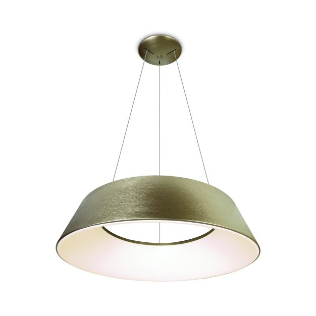 ONE Light Mushroom - lampe suspendue - Ø 78 x 219 cm - 80W LED incl - or brossé