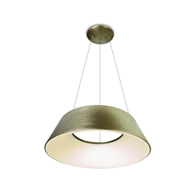 ONE Light Mushroom - lampe suspendue - Ø 60 x 218,5 cm - 60W LED incl. - or brossé