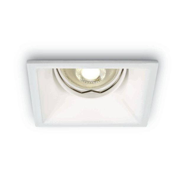 ONE Light Dark Light Square Spots - spot encastrable - 90 x 90 mm, 80 x 80 mm format encastrable - blanc