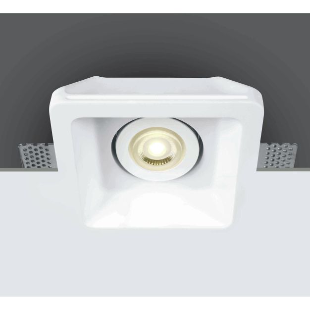 ONE Light Trimless GU10 Range - spot encastré - 155 x 155 mm, 156 x 156 mm encastré - blanc