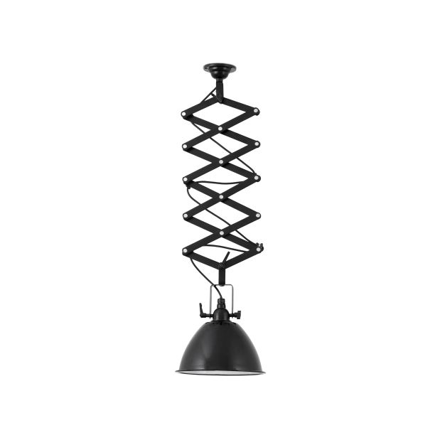 Faro Mou - lampe suspendue - Ø 25 x 110 cm - noir brillant