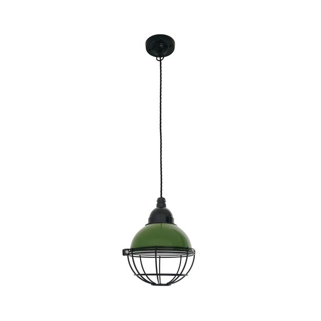 Faro Claire - lampe suspendue - Ø 16,5 x 14 cm - vert brillant