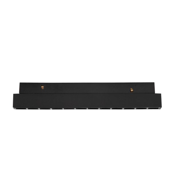 Nova Luce Ultra Slim - luminaire sur rail - 19,5 x 3,4 cm - 12W LED incl. - couleur de lumière blanche - noir