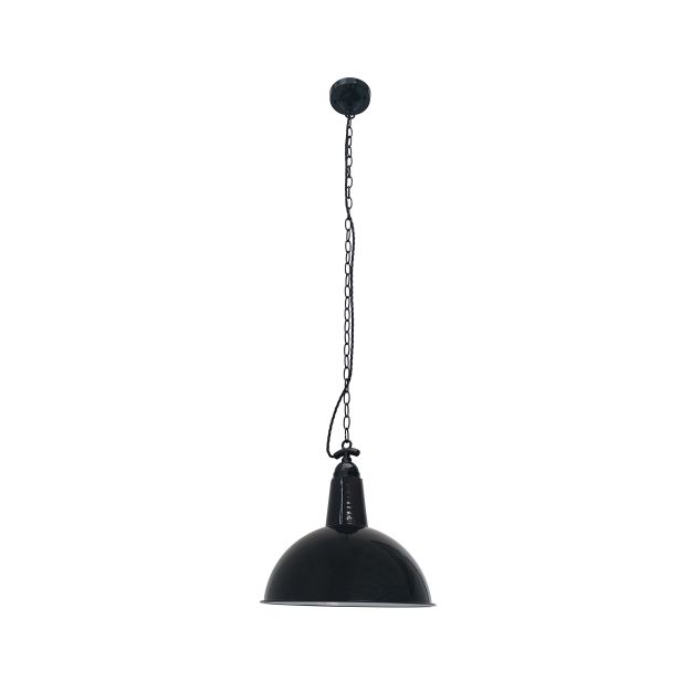 Faro Lou - lampe suspendue - Ø 52 x 51 cm - noir brillant