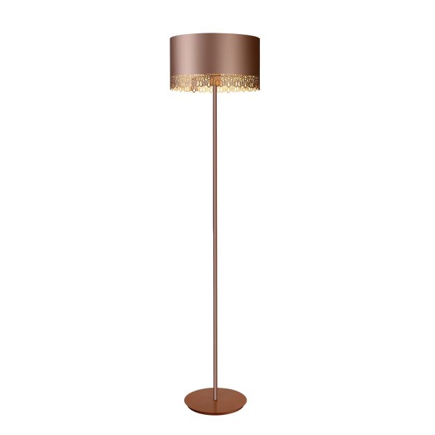 Lucide Ferova - lampadaire - 165 cm, Ø 39,5 cm - quartz rose