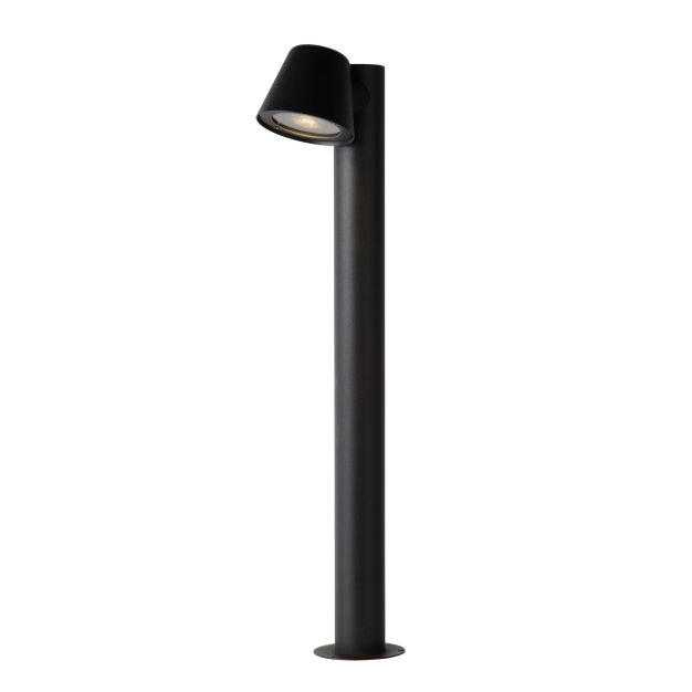 Lucide Dingo - lampe de jardin - 18 x 70 x 11 cm - 5W dimmable LED incl - IP44 - anthracite