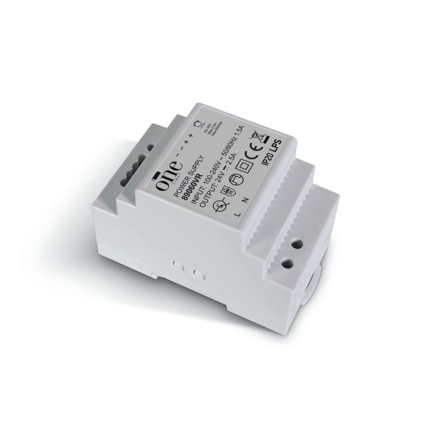 ONE Light DIN RAIL driver - 24Vdc/230V - 60W - non dimmable