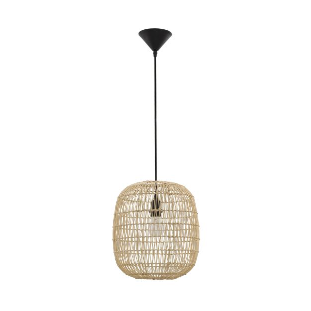 Nova Luce Melody - lampe suspendue - Ø 30,5 x 215 cm - brun clair