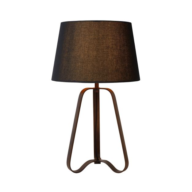 Lucide Capucino - lampe à poser - Ø 38 x 64 cm - brun rouille