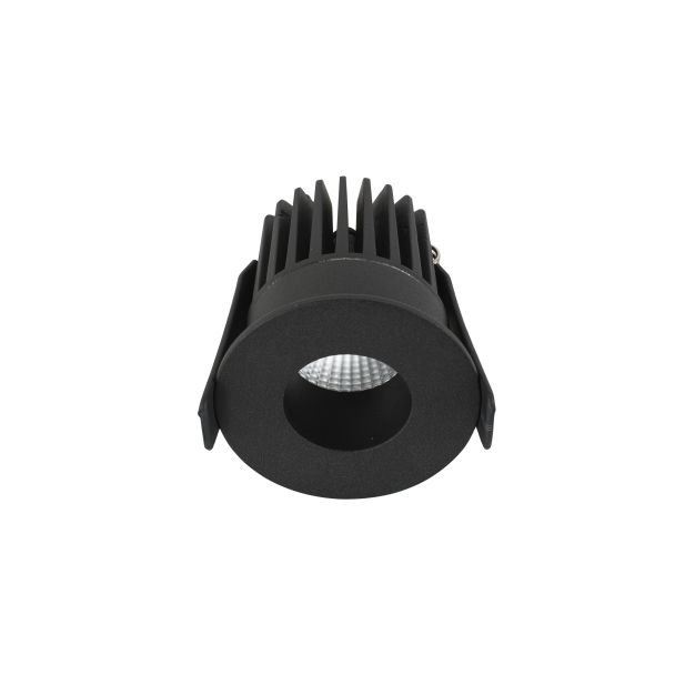 Nova Luce Petit - spot à encastrer - Ø 62 mm, Ø 55 mm à encastrer - 9W LED incl. - IP42 - noir sable