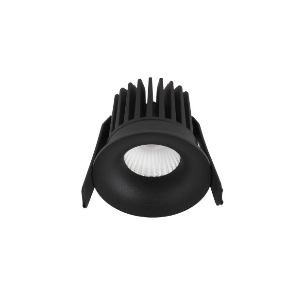 Nova Luce Petit - spot à encastrer - Ø 62 mm, Ø 55 mm à encastrer - 9W LED incl. - IP42 - noir sable