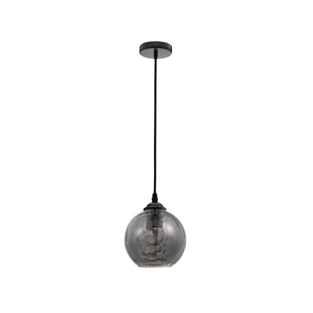 Nova Luce Adelina - lampe suspendue - Ø 14 x 125 cm - fumé