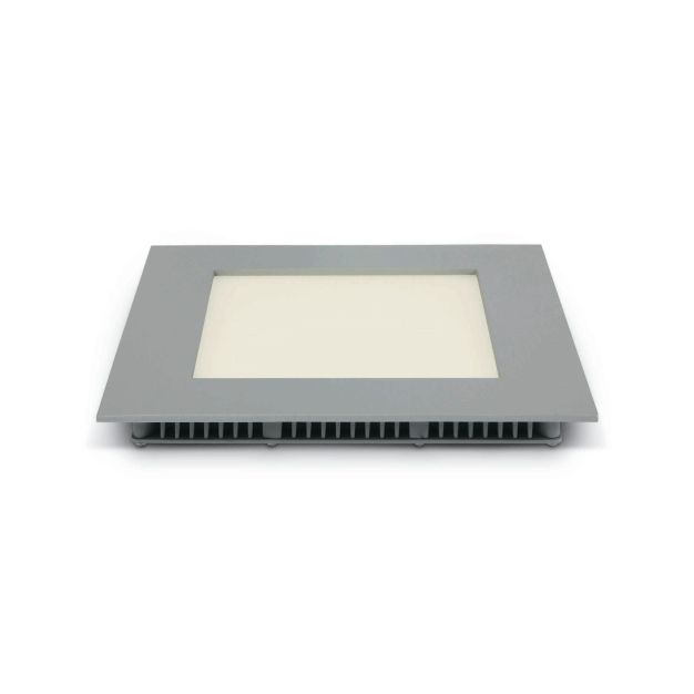 ONE Light Square Recessed Panels - spot encastré - 173 x 173 mm, 155 x 155 mm taille d'encastrement - 16W LED incl. - IP40 - gris