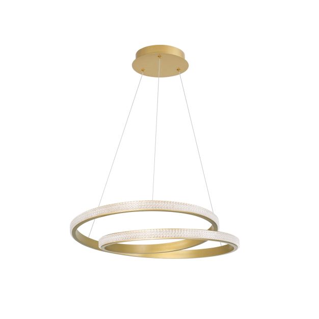 Nova Luce Grania - lampe suspendue - Ø 55 x 120 cm - 25W dimmable LED incl - matt gold