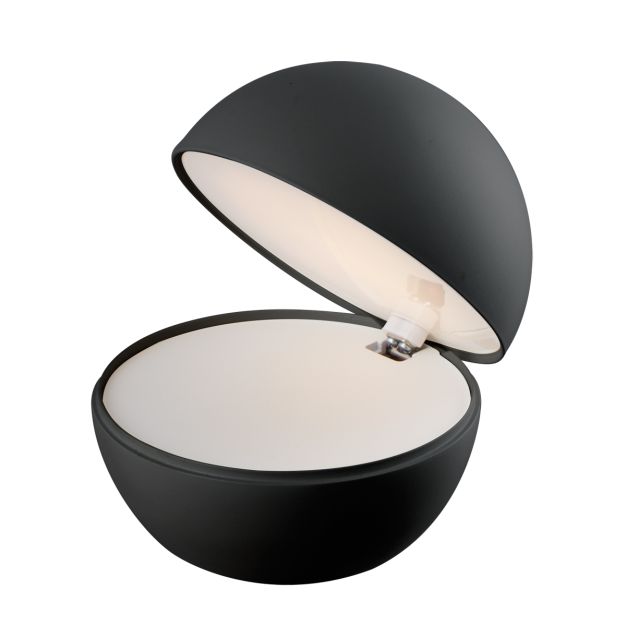 VK lighting Poke - lampe de table - Ø 12 x 10,8 cm - 2,2W led incl - noir