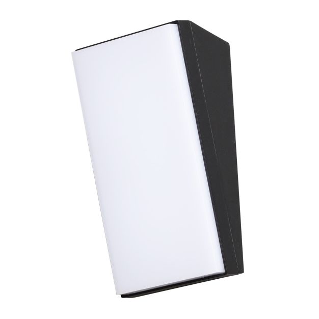 Nova Luce Keen - applique d'extérieur - 9 x 7 x 18 cm - 12W LED incl. - IP65 - noir