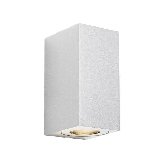 Nordlux Canto Maxi Kubi 2 - applique murale extérieure - 8,7 x 17 x 10 cm - IP44 - blanc