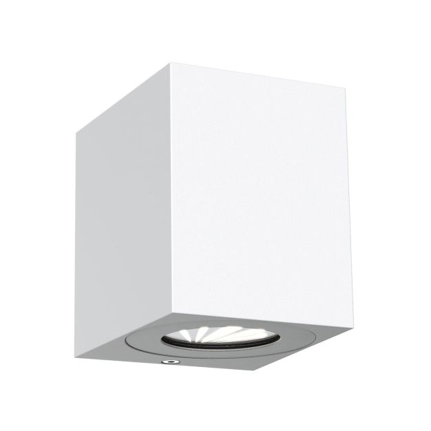 Nordlux Canto Kubi 2 - applique murale extérieure - 8,7 x 10,4 cm - 2 x 6W LED incl. - IP44 - blanc