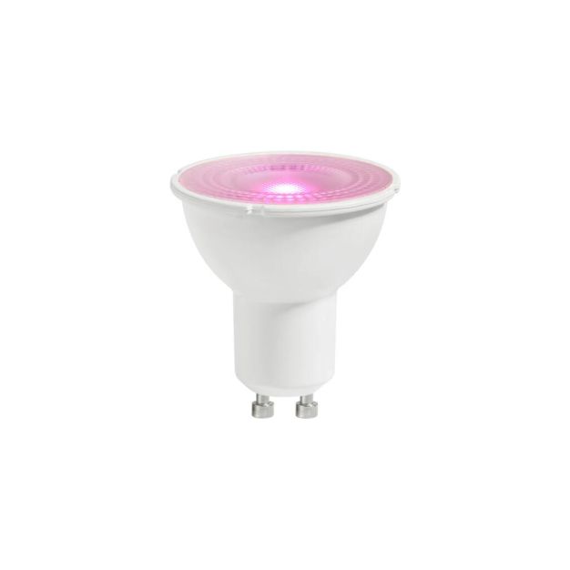 Nordlux Smart LED lamp - éclairage intelligent - Ø 5 x 5,4 cm - GU10 - 5,4W - fonction dimming via app - RGB+W