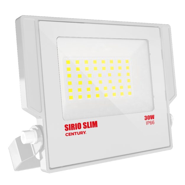 Century Italia Sirio Slim - spot - 16 x 14,7 x 2,9 cm - 30W LED incl - IP66 - blanc