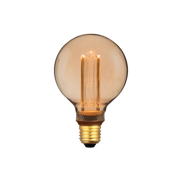 ETH Globe LED Filament - Ø 9,5 cm - E27 - 3 niveaux de gradation - 5W - 1800K - or