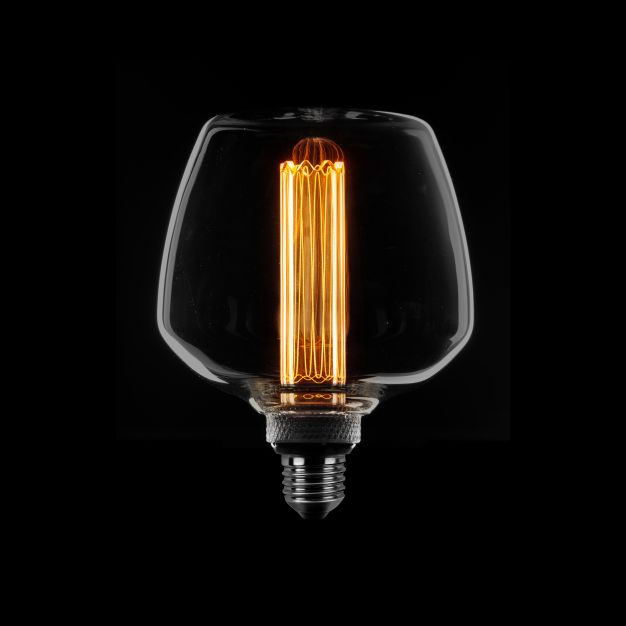 ETH Deco Filament LED - E27 - 3 niveaux de gradation - 1W/2.5W/5W - 1800K - verre fumé