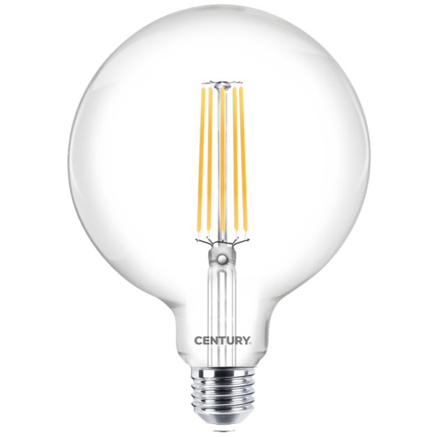 Century Italia Lampe à filament LED - Ø 12,5 x 17 cm - E27 - 16W non-dimmersible - 2700K - transparent