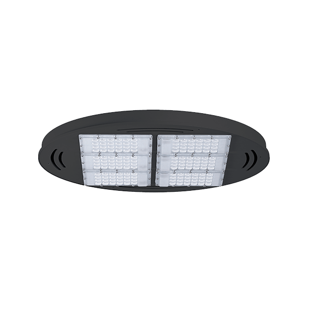 Elmark Veca - éclairage en hauteur - Ø46 x 17 cm - 200W LED incl - IP65 - gris foncé